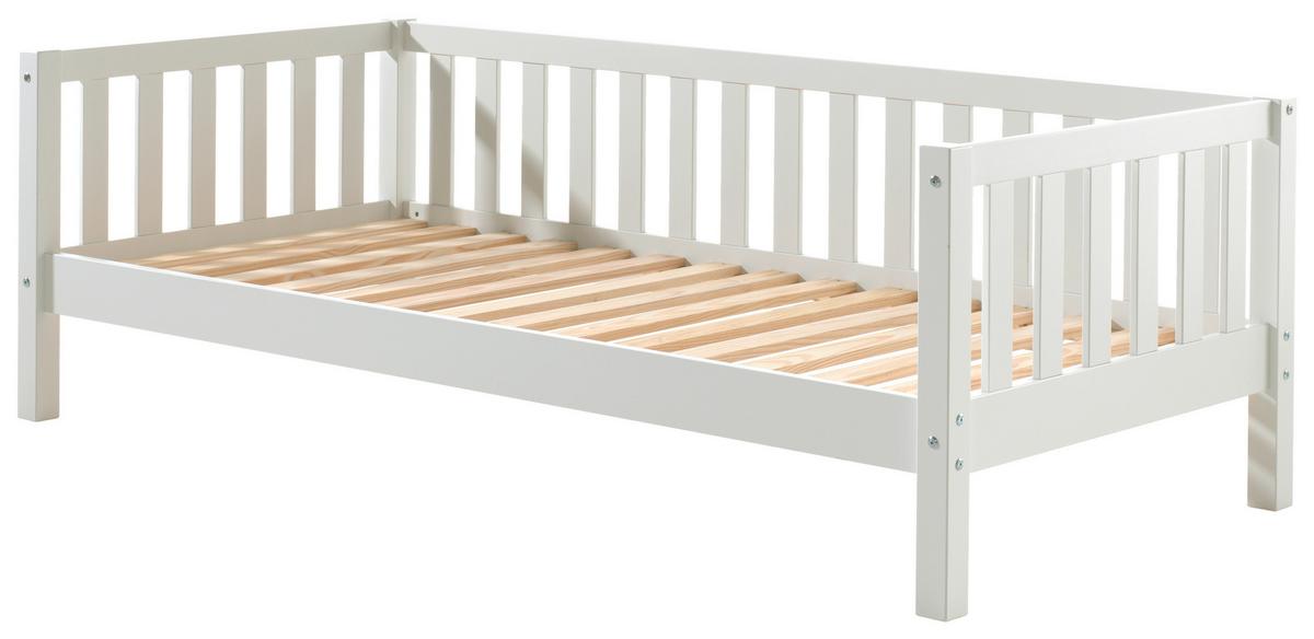 Kinder-/juniorbett Fritz Weiß Lackiert 90x200cm - Weiß, MODERN, Holz/Holzwerkstoff (90/200cm) - MID.YOU