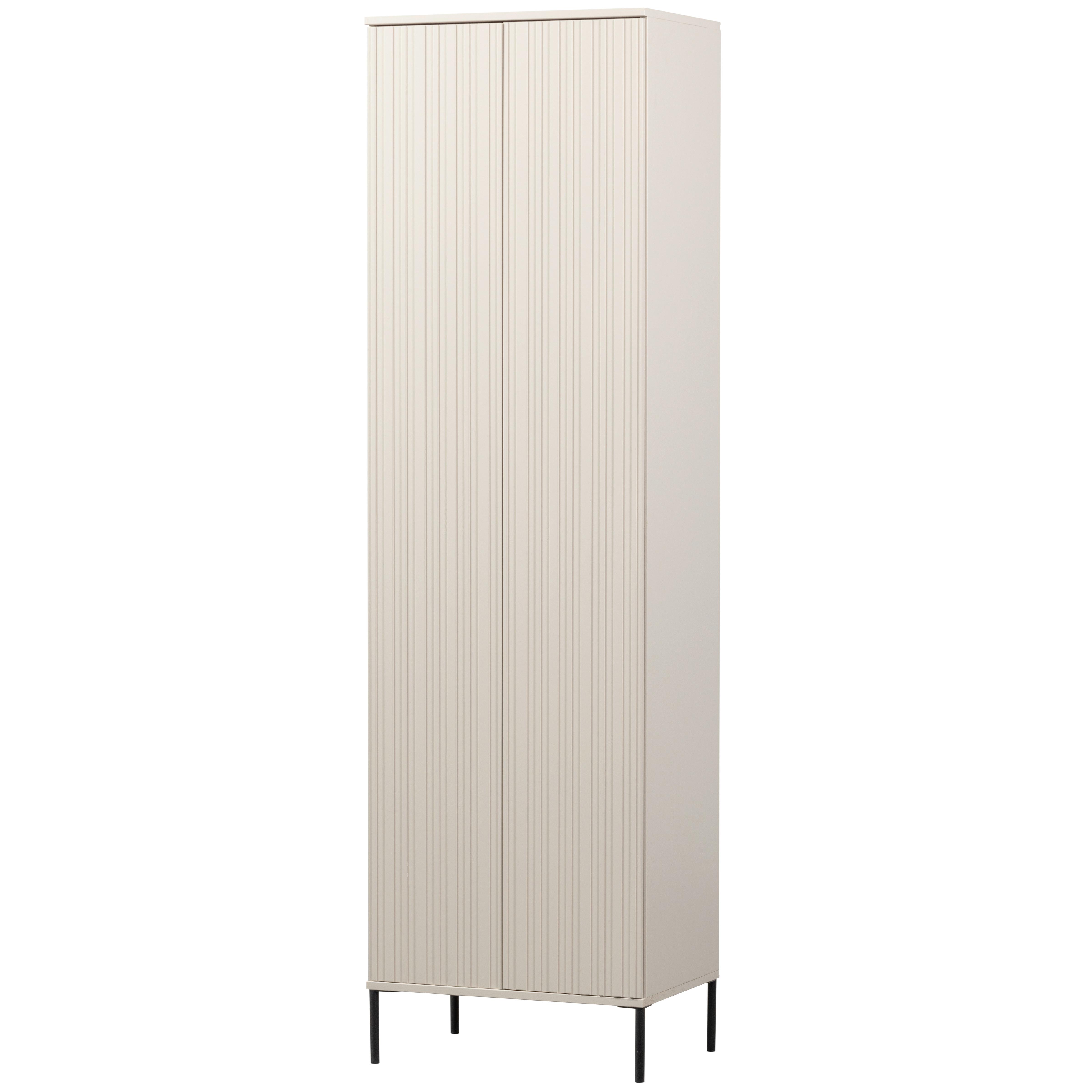 Garderobenschrank Gravure Grau B: 60 cm