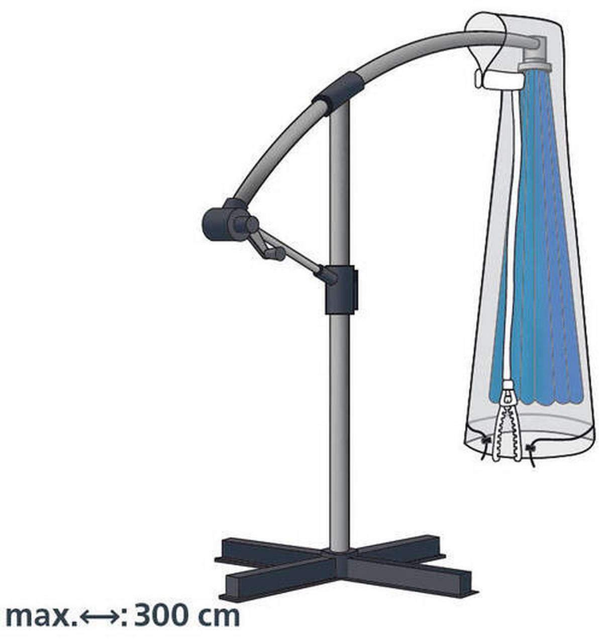 OCHRANNÝ OBAL ABDECKHÜLLE FÜR AMPELSCHIRM - průhledné, Basics, plast (32/60/200cm) - Mömax