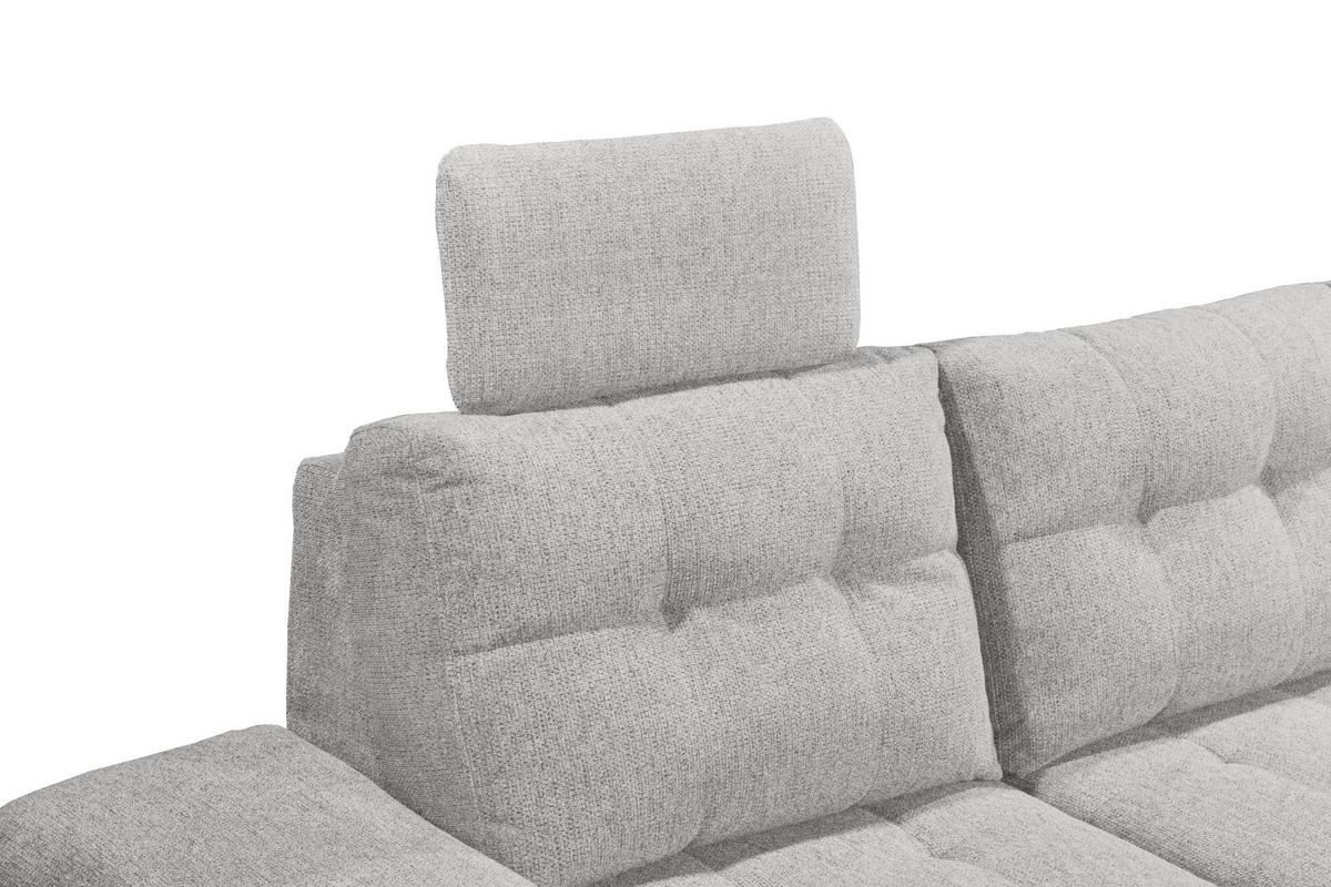 Sedacia súprava DURBAN U, pravá, tmavosivá - čierna/tmavosivá, Konventionell, textil/plast (170/324/218cm) - MID.YOU
