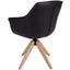 Drehstuhl Belluno Lederlook D.grau - Dunkelgrau/Eichefarben, MODERN, Holz/Textil (60/88/57,5cm) - Luca Bessoni Drehstuhl Belluno Lederlook D.grau - Dunkelgrau/Eichefarben, MODERN, Holz/Textil (60/88/57,5cm) - Luca Bessoni