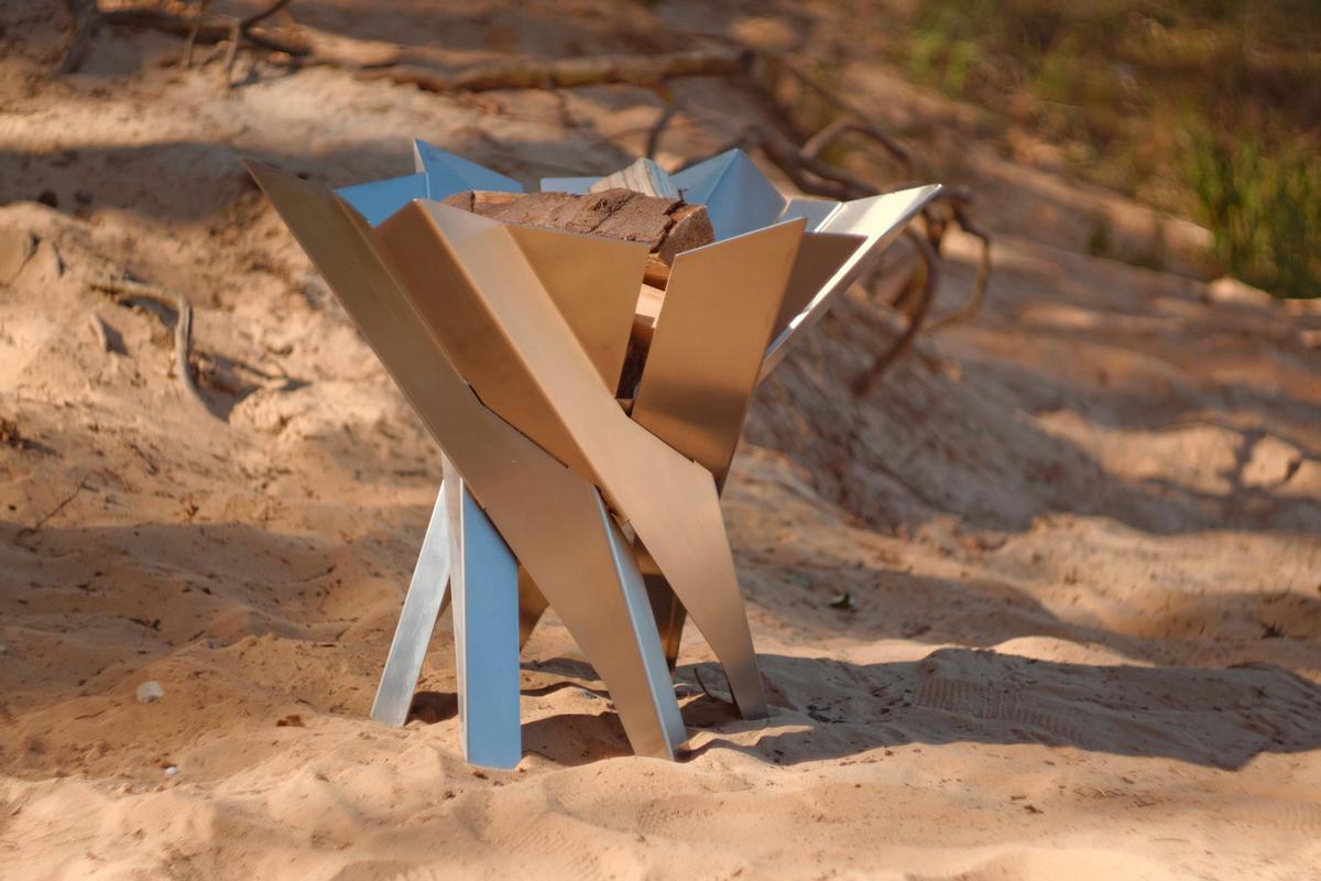 Feuerkorb Phoenix L - Rostfarben, Basics, Metall (45,5/45,5/34,5cm)