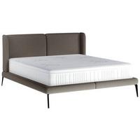 Polsterbett Tessina Now Or Never - Dunkelgrau/Schwarz, MODERN, Textil (180/200cm) - Livetastic