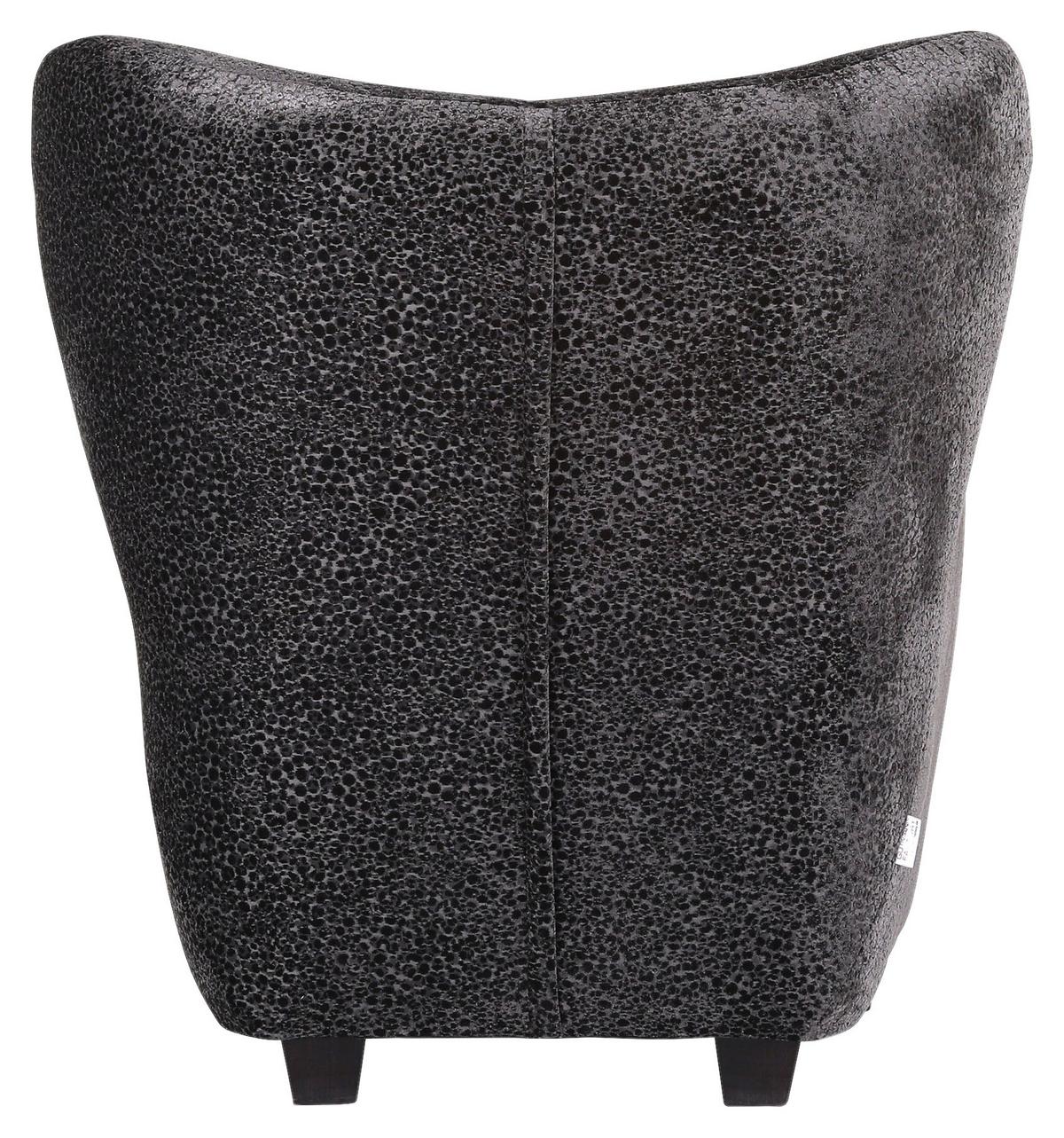 Sessel Fano - Anthrazit/Schwarz, Design, Textil (90/93/92cm) - Livetastic