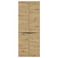Schrank Turino B: 75,8 Cm - Anthrazit/Eiche Artisan, Trend, Holzwerkstoff (75,8/196,5/39,9cm)