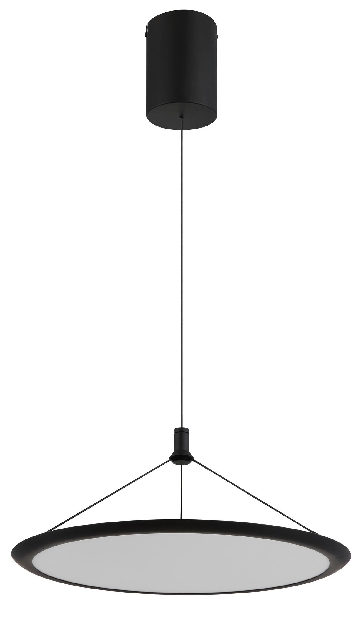 LED-Hängeleuchte 67319 Suna - Opal/Schwarz, Design, Kunststoff/Metall (50,8/150cm) - Globo