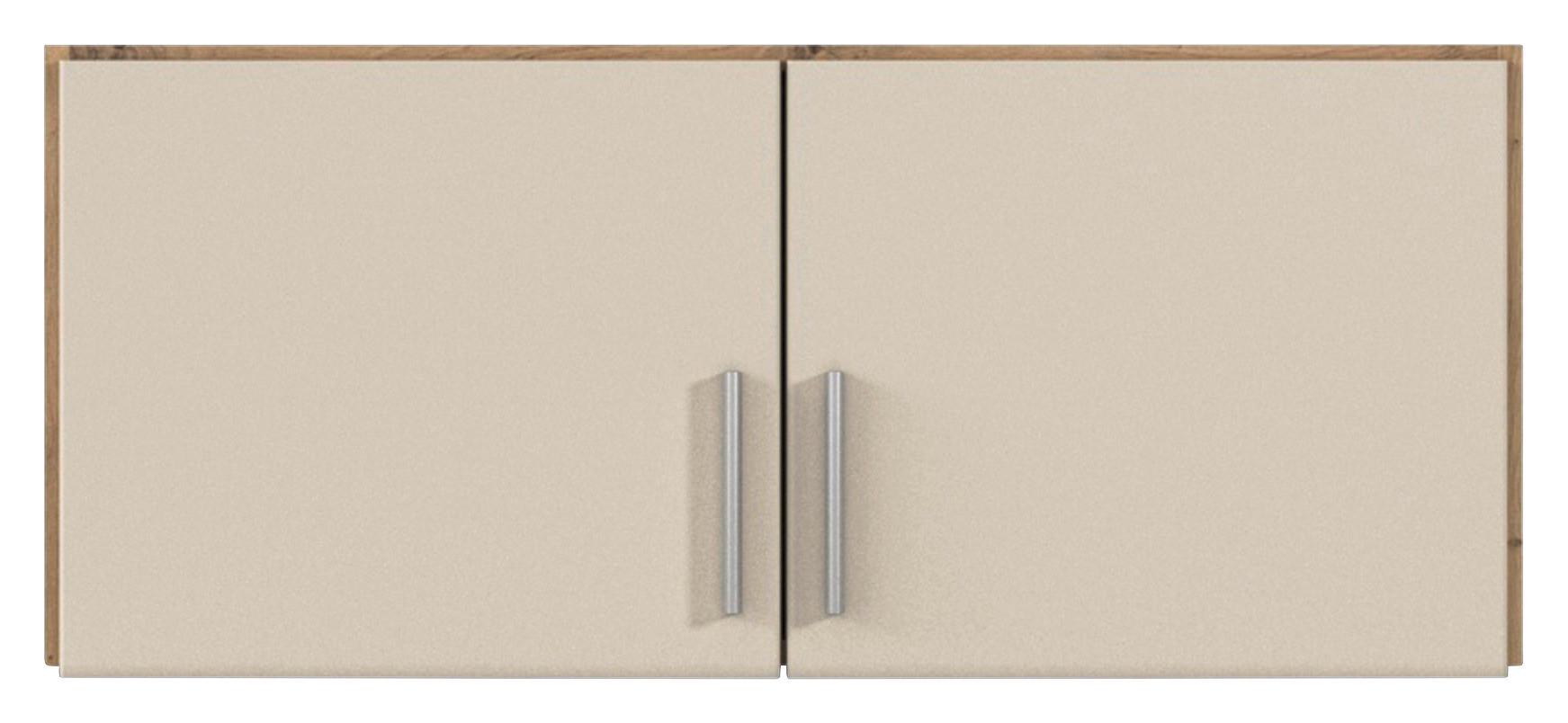 Aufsatzschrank Celle Matt Champagne B: 91 Cm - Champagner/Eiche Artisan, Trend, Holzwerkstoff (91/39/54cm)