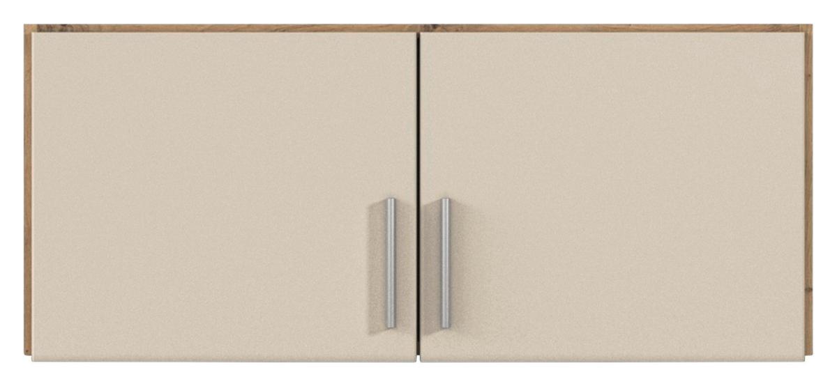 Aufsatzschrank Celle Matt Champagne B: 91 Cm - Champagner/Eiche Artisan, Trend, Holzwerkstoff (91/39/54cm)