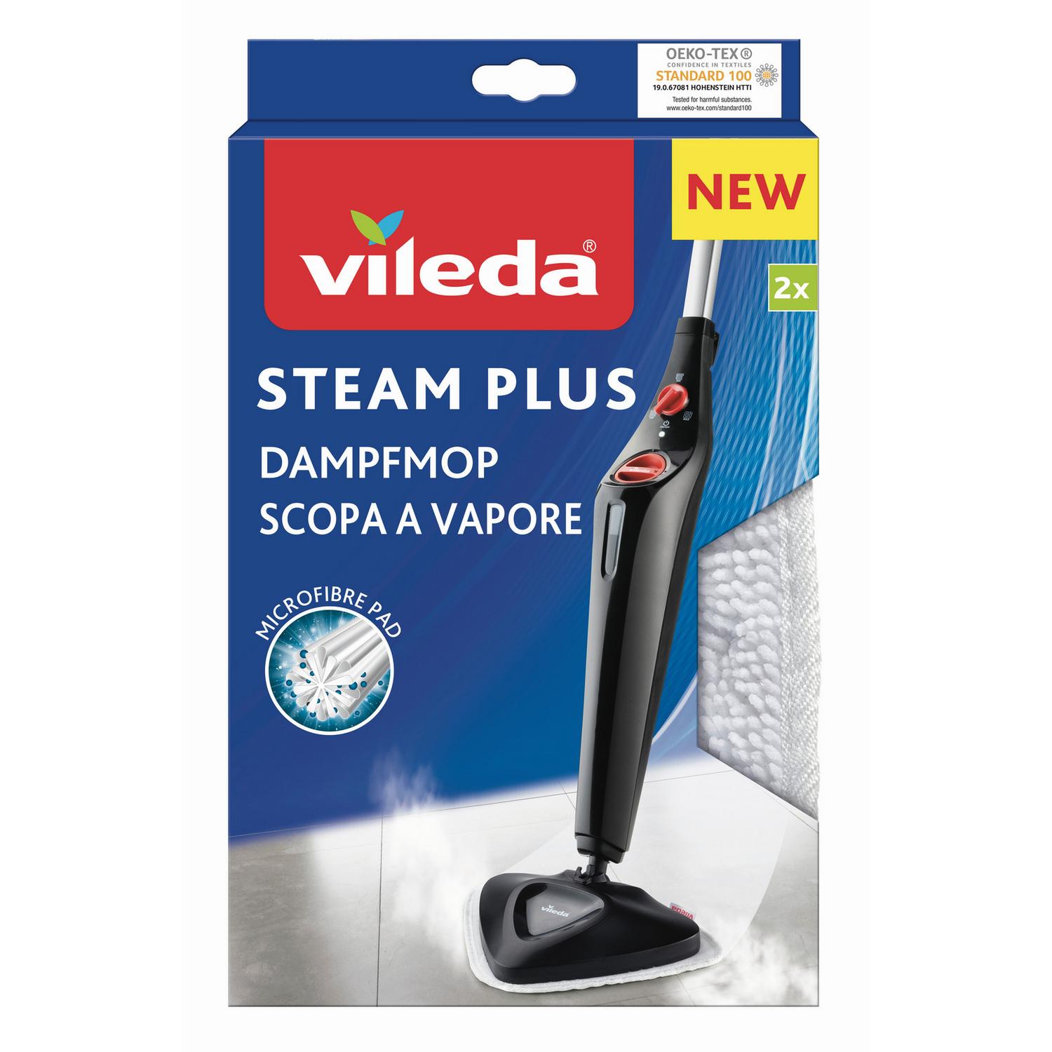 Vileda Wischbezug Vileda-Steam Plus Weiß 17x27,5x25 cm