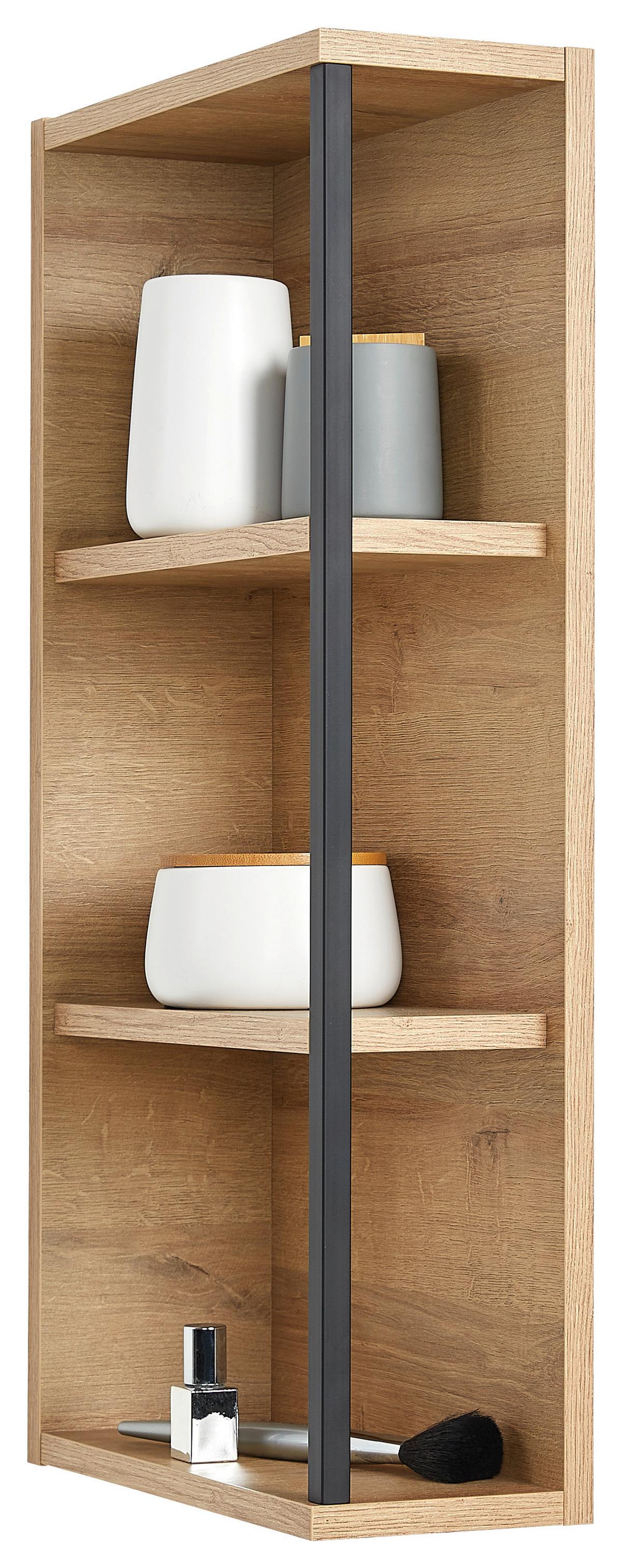 NÁSTĚNNÝ REGÁL BAVELLI -EXKLUSIV- - barvy dubu, Moderní, kompozitní dřevo (15/70/32,5cm) - Pelipal