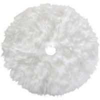 Christbaumdecke Synthetikfaser Weiß Uni-Motiv Rund - Weiß, Basics, Textil (80cm) - James Wood