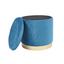 Hocker Velvet B: 35 cm Blau - Blau/Goldfarben, MODERN, Holzwerkstoff/Textil (35/35/35cm) Hocker Velvet B: 35 cm Blau - Blau/Goldfarben, MODERN, Holzwerkstoff/Textil (35/35/35cm)