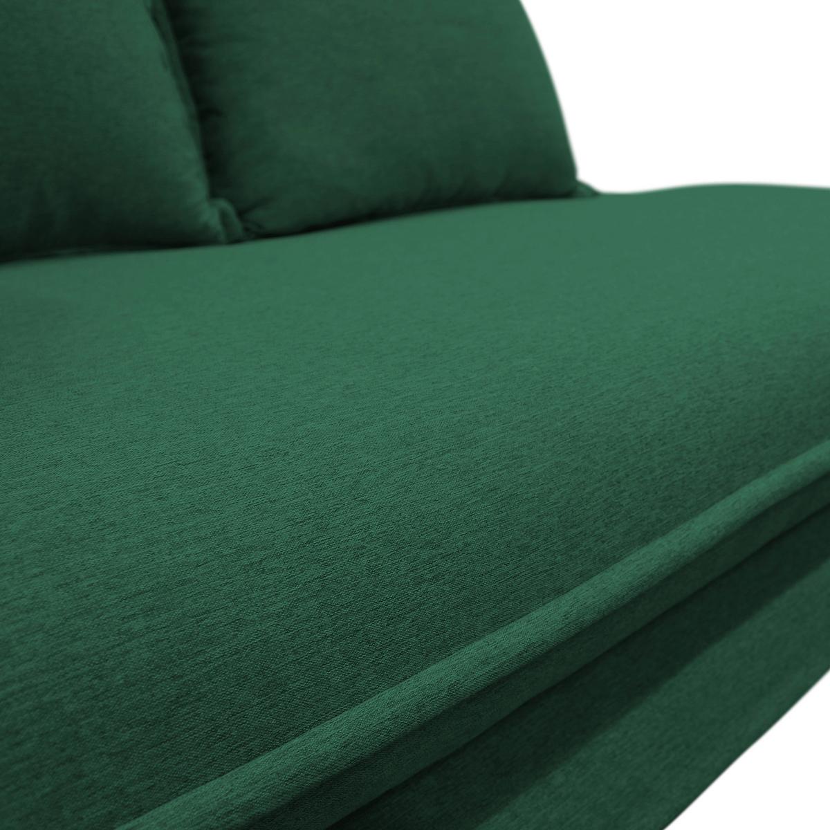 Liege Latte Grün Inkl. Bettkasten Ottomane Links - Silberfarben/Grün, Design, Textil (107/84/99/224cm) - MID.YOU