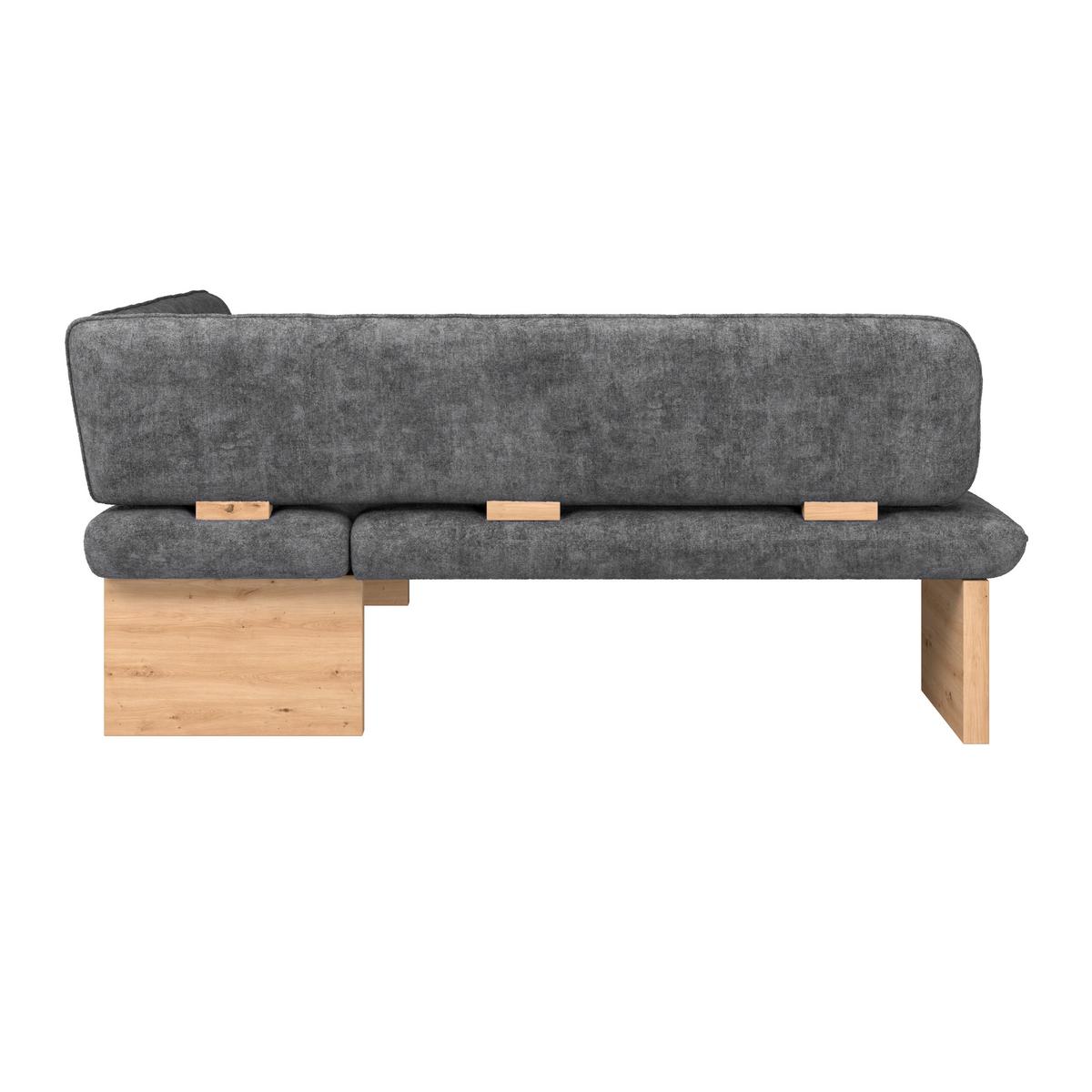 Eckbank Beluna Ii - Eichefarben/Anthrazit, KONVENTIONELL, Holz/Textil (212/170cm) - James Wood