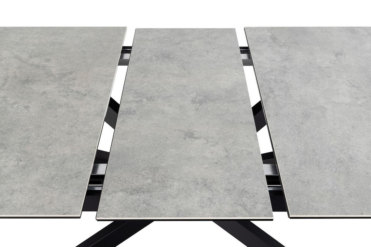 Esstisch Irwine H000023567 - Schwarz/Grau, Design, Glas/Keramik (240/100/76cm) - MID.YOU