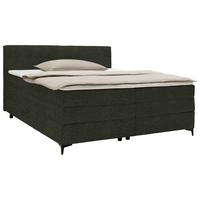 Boxspringová postel BARI 160/200, zelená - černá/zelená, Konvenční, kov/textil (160/200cm) - Mömax