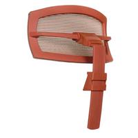 Kopfstütze Rot B: 29 cm - Rot, MODERN, Kunststoff/Textil (29/15-30/12cm) - MID.YOU