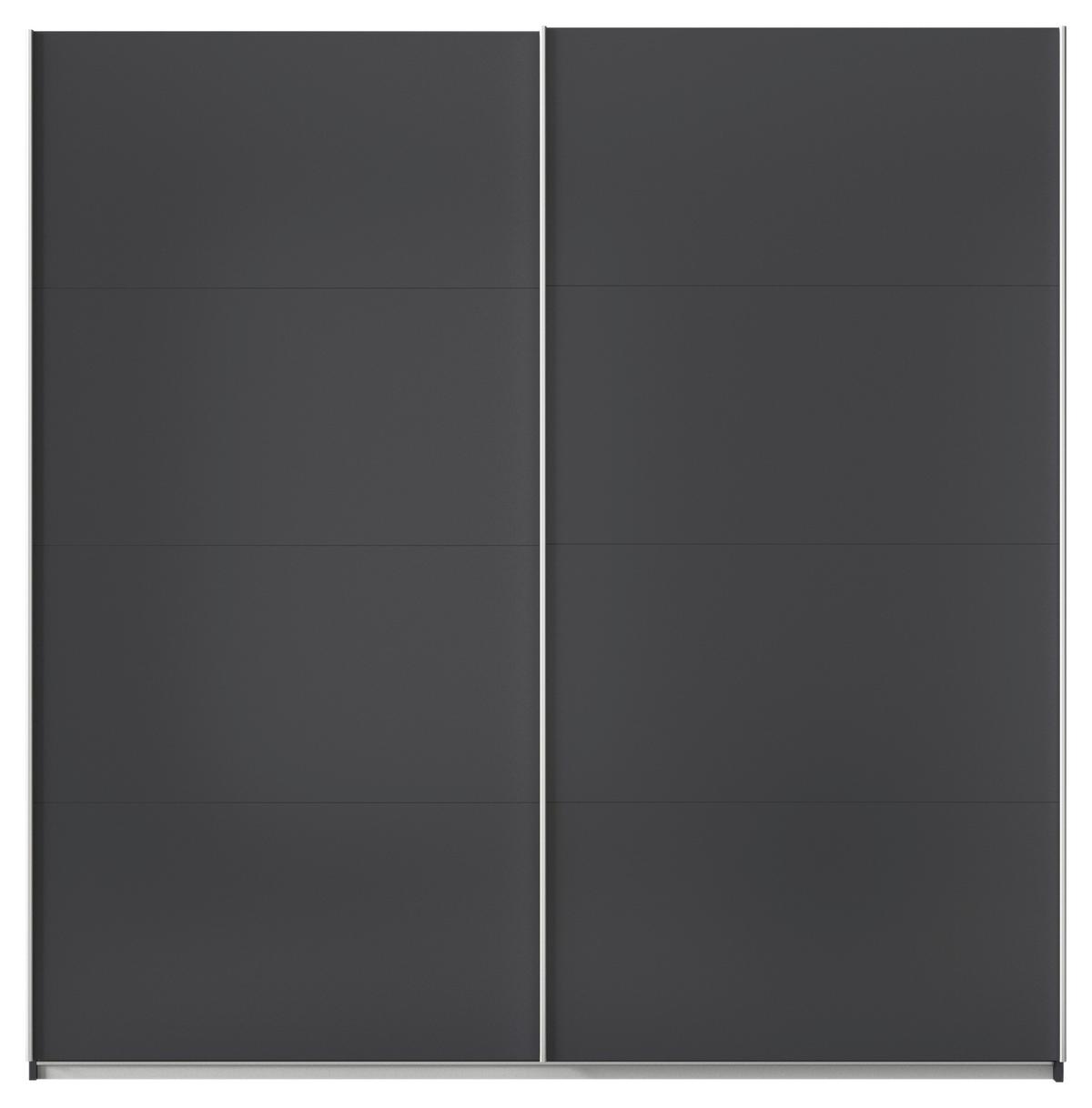 Schwebetürenschrank Feldkirch 225 maxihöhe - Anthrazit, MODERN, Holzwerkstoff (225/229/62cm)