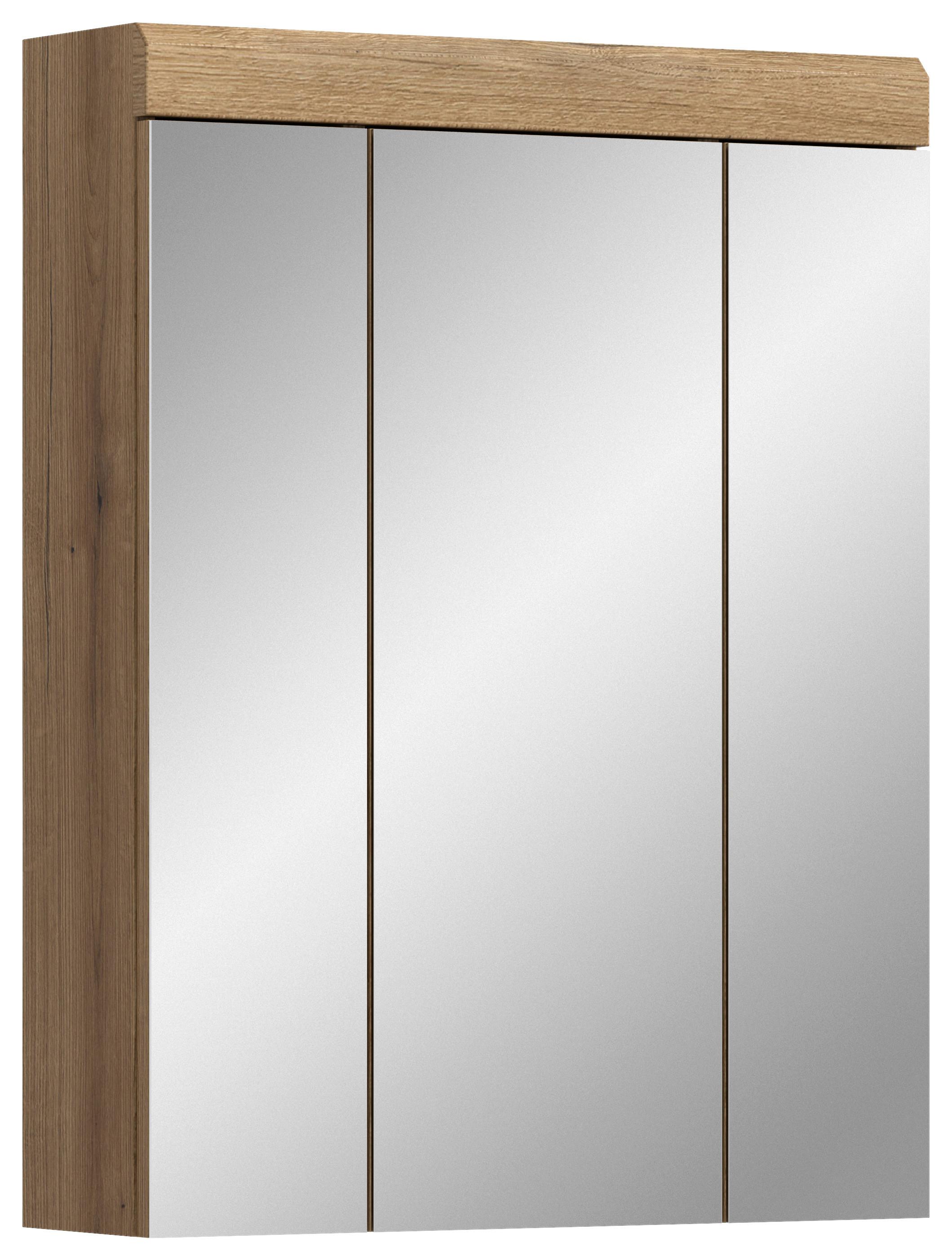Spiegelschrank Scout Naturfarben B: 60 Cm - Naturfarben, MODERN, Glas/Holzwerkstoff (60/79/18cm) - MID.YOU