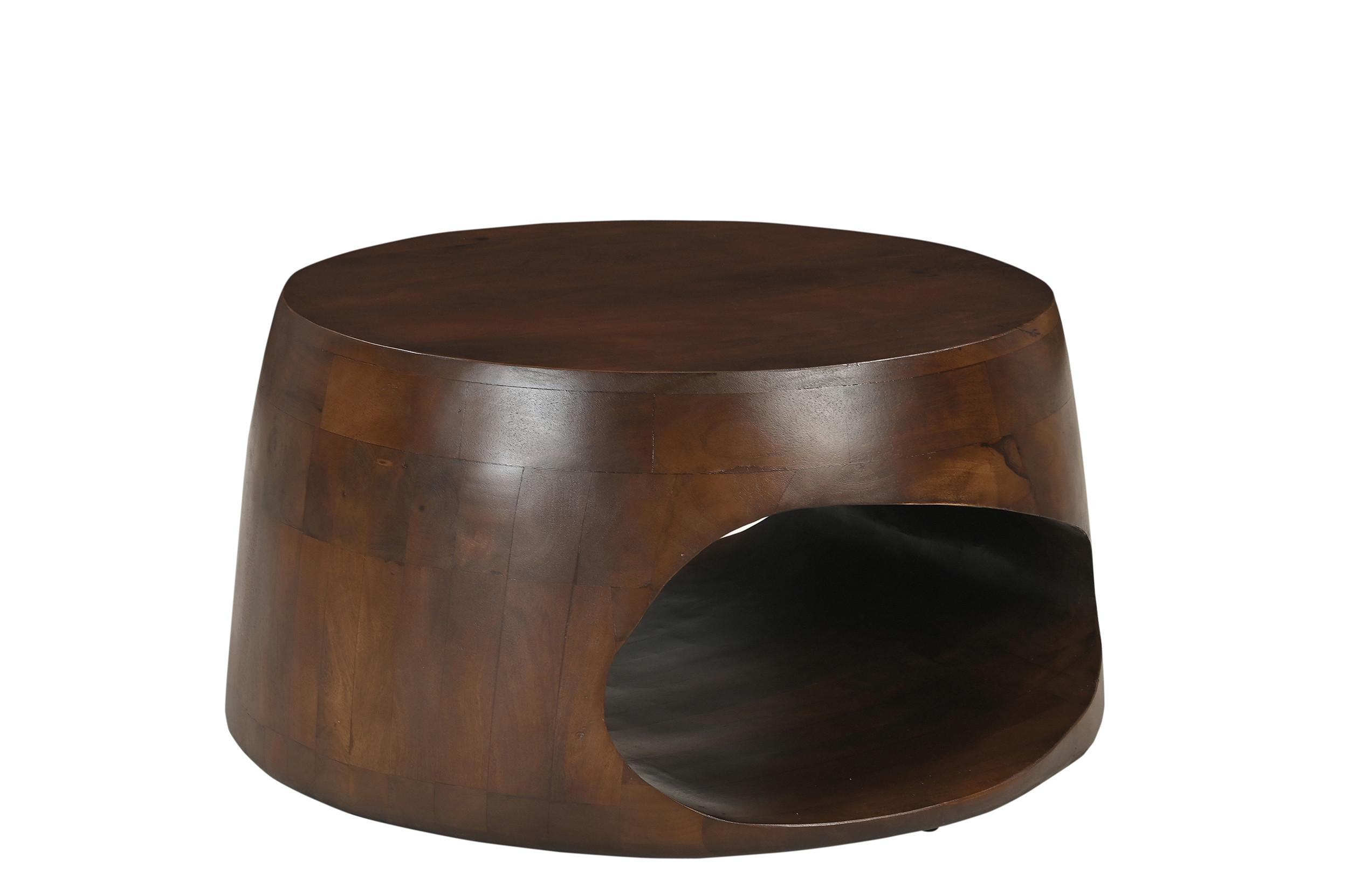 COUCHTISCH Mangoholz B: 75cm - Braun, Design, Holz (75/75/38cm) - MID.YOU