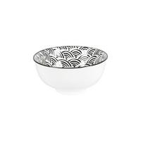 Miska na omáčku Shiva, Ø: 11,8cm - bílá/černá, Lifestyle, keramika (11,7/5,6cm) - Mömax