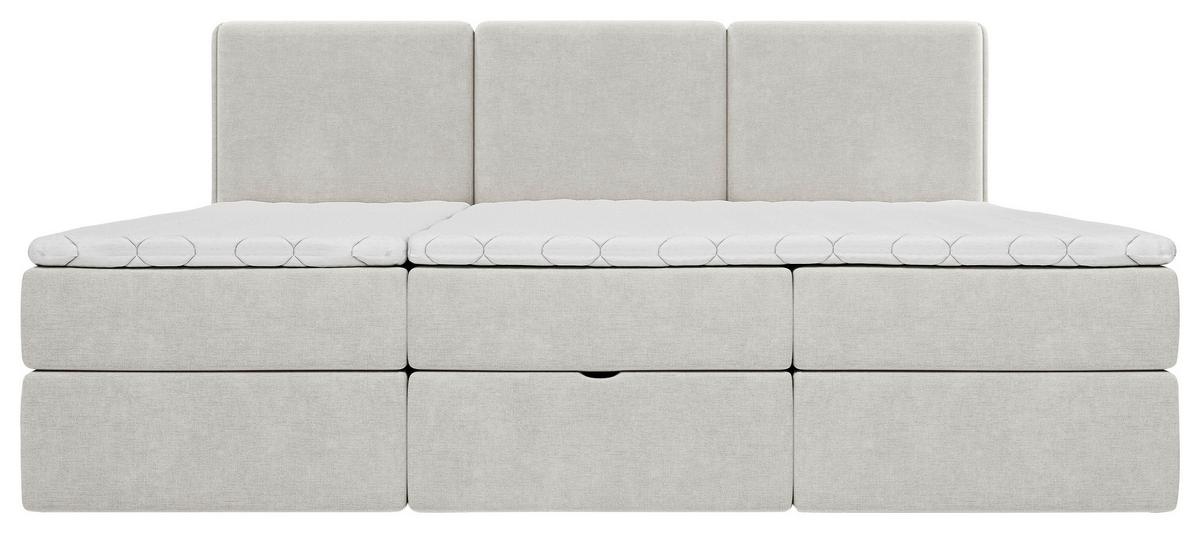 Familienbett Domino Combo Mit 3 Bettkasten, Grau 210x200 - Schwarz/Grau, MODERN, Holz/Holzwerkstoff (210/200cm) - MID.YOU