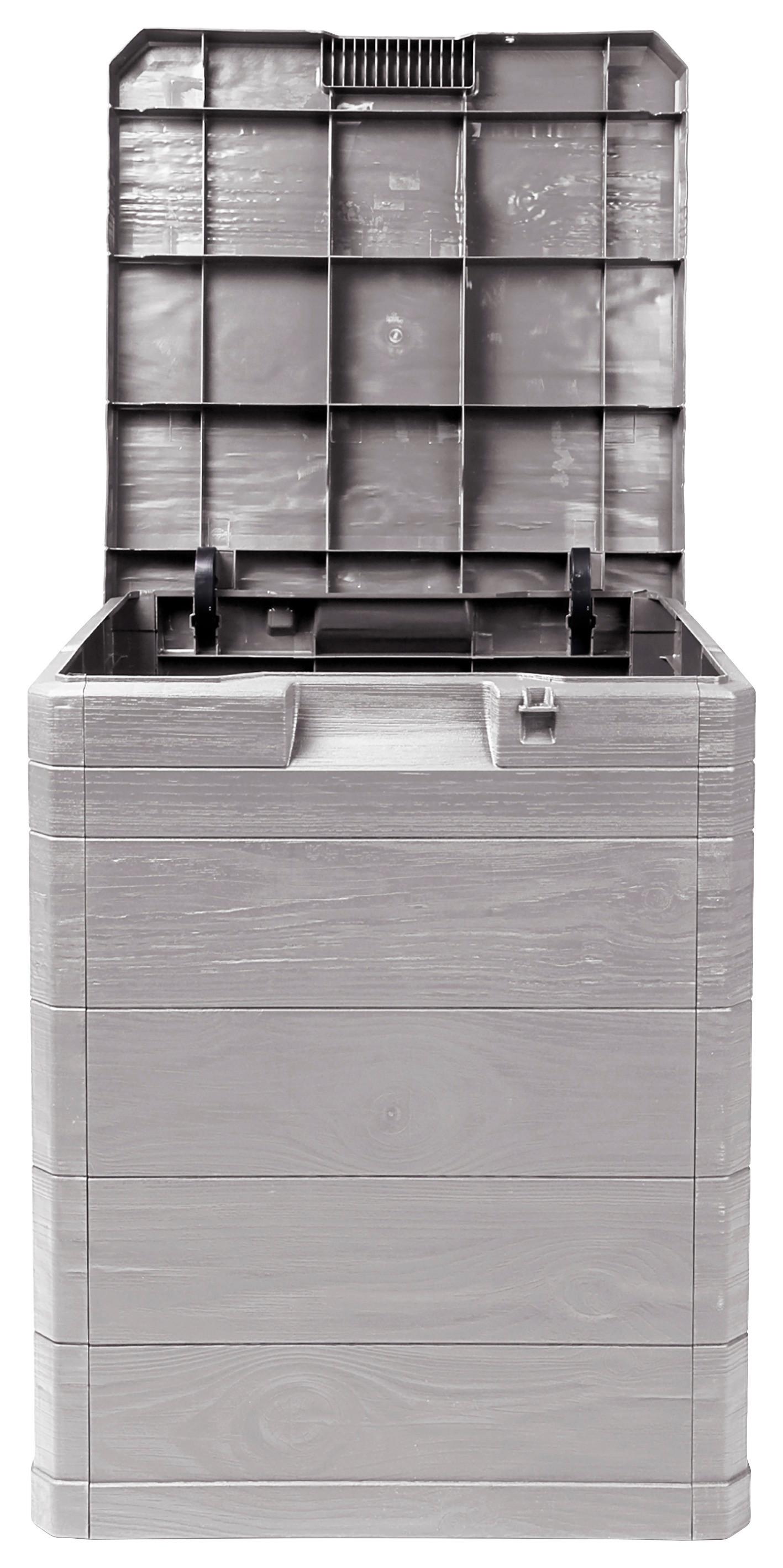 Kissenbox Madera Mini 44x50x43cm 90l Hellgrau - Hellgrau, Basics, Kunststoff (44/50/43cm)
