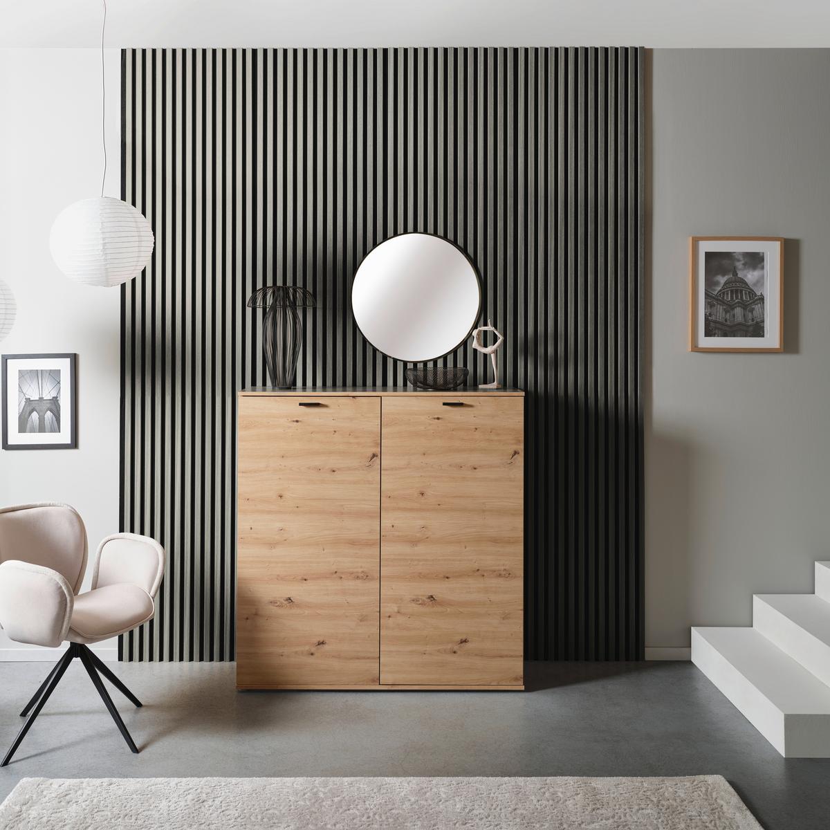 Akustikpaneel Josef - Hellgrau, MODERN, Holzwerkstoff/Kunststoff (90/60/2cm)