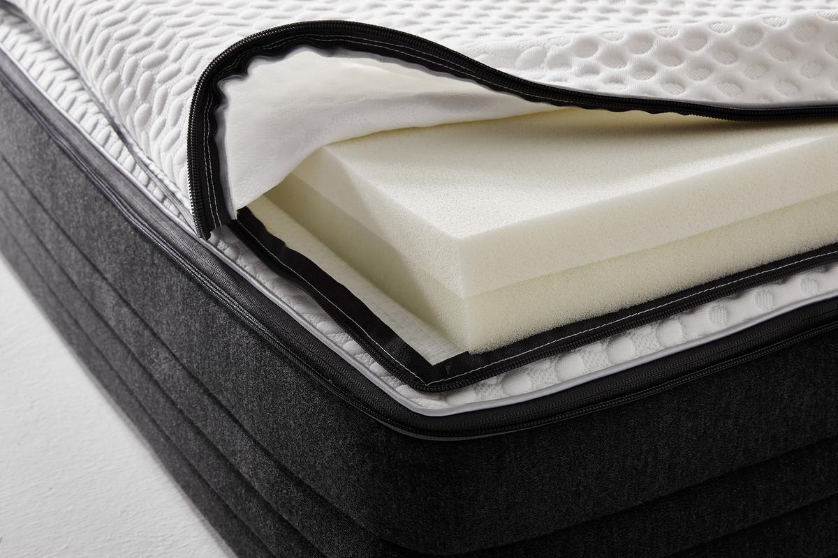 Topper Comfort Line Body Star 90x200cm Gel/Viscoseschaumkern - Weiß, Basics, Textil (90/200cm)