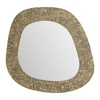 ZRKADLO RAMYA -TREND- - zlatohnedá, Lifestyle, kov/kompozitné drevo (71/79/3cm) - Premium Living