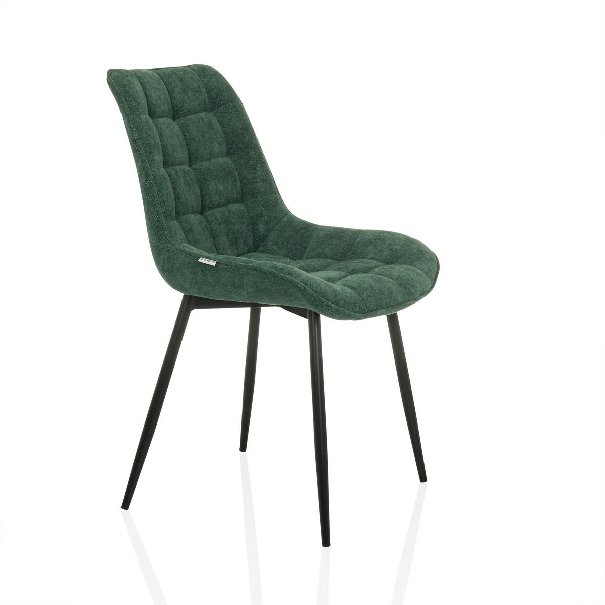 Stuhl Elaris Petrol B: 55 cm - Petrol/Schwarz, MODERN, Kunststoff/Textil (55/88/61cm) - MID.YOU