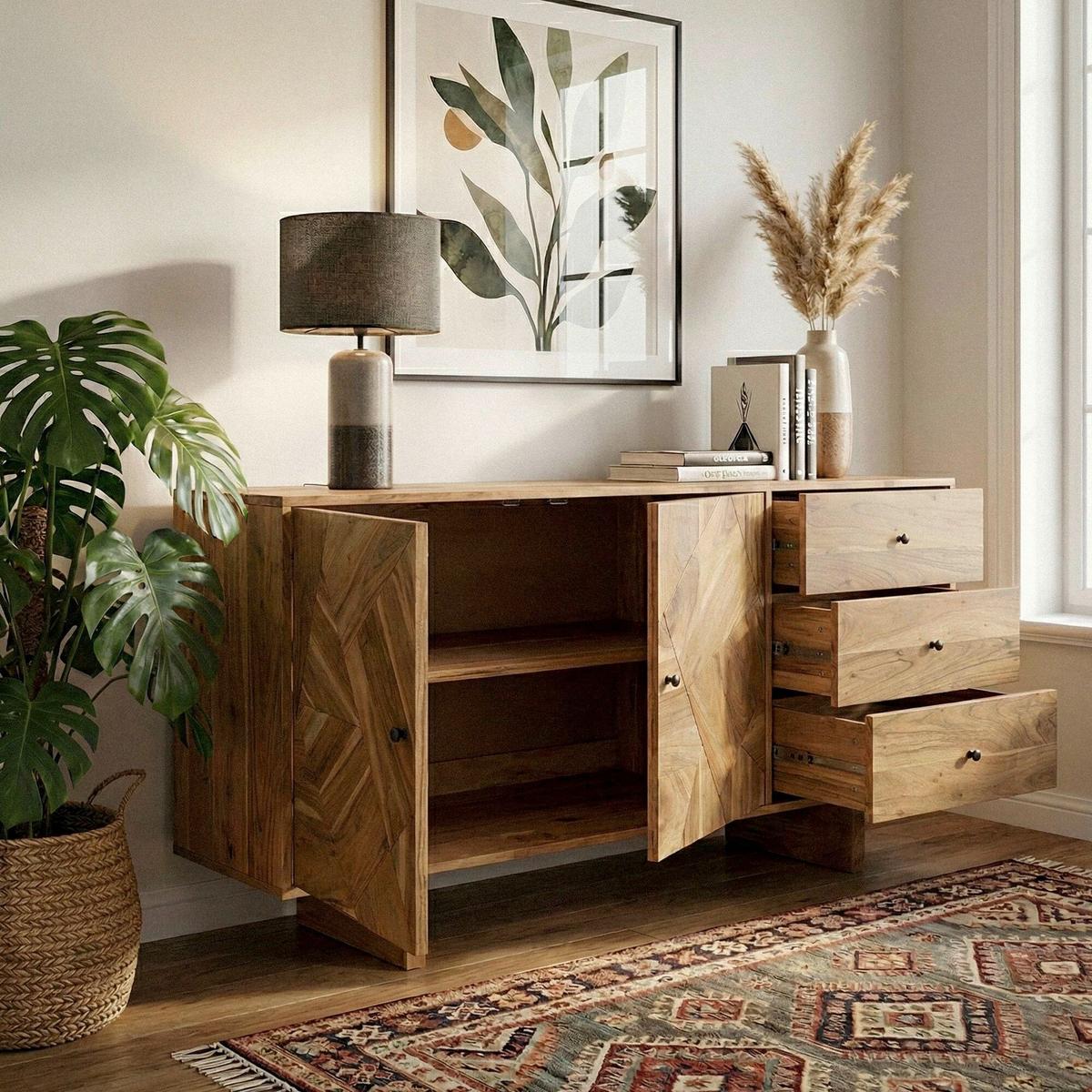 SIDEBOARD Akaziefarben B: 150cm - Akaziefarben, Design, Holz (150/75/45cm) - Livetastic