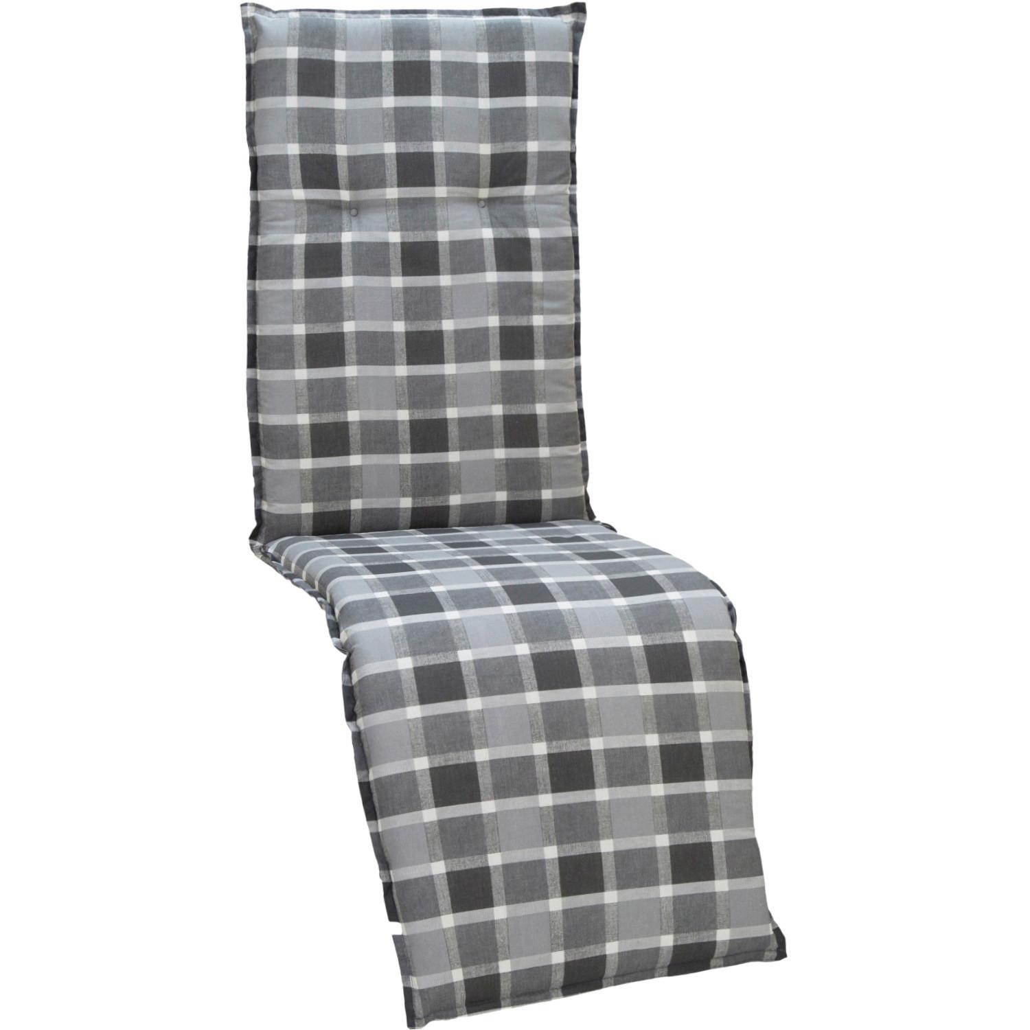 Auflage Belgrad 171x50x6cm Grau - Anthrazit/Grau, Design, Textil (171/50/6cm) - Gardenson