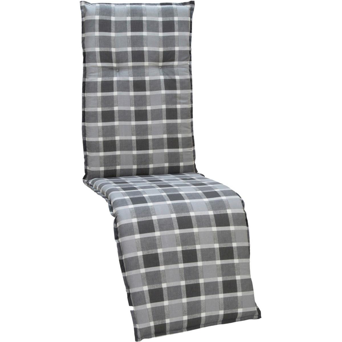 Auflage Belgrad 171x50x6cm Grau - Anthrazit/Grau, Design, Textil (171/50/6cm) - Gardenson