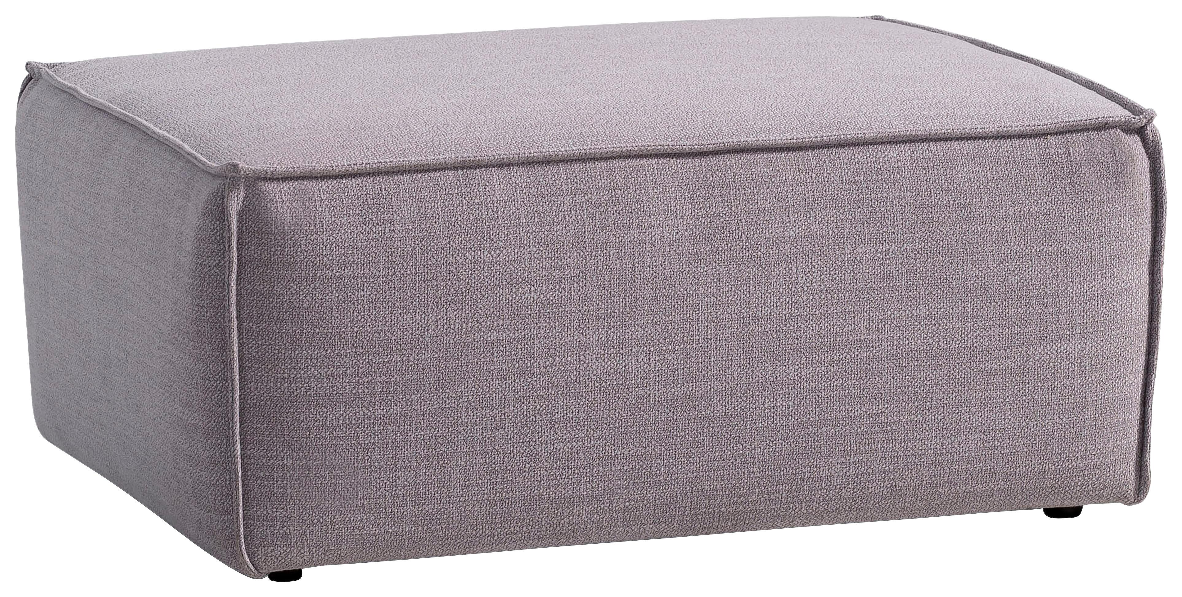 Polsterhocker Dice B: 102 Cm Grau - Schwarz/Grau, MODERN, Textil (102/44/77cm) - MID.YOU