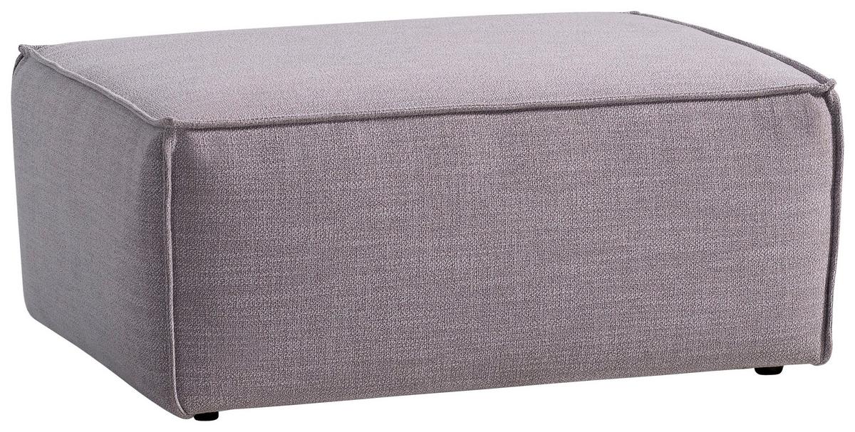 Polsterhocker Dice B: 102 cm Grau - Schwarz/Grau, MODERN, Textil (102/44/77cm) - MID.YOU
