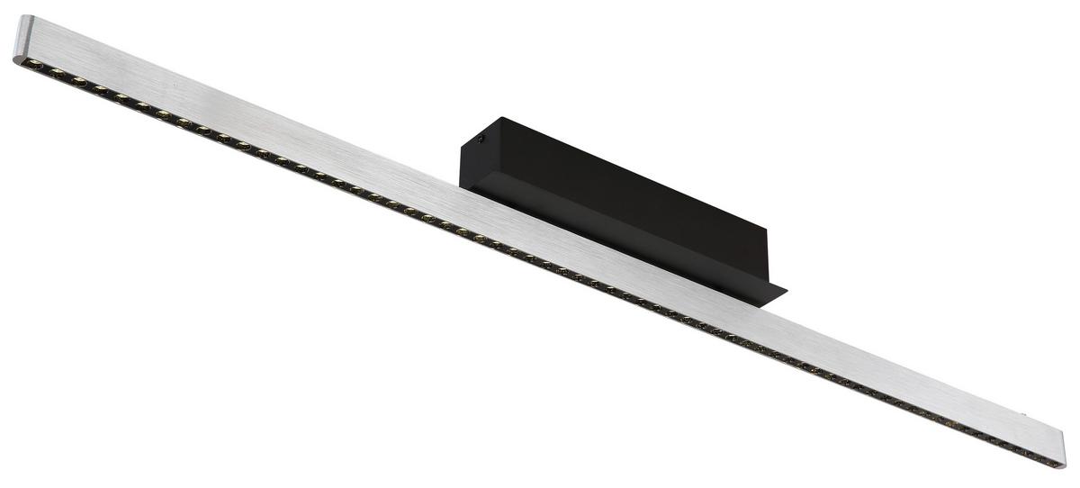 LED-Hängeleuchte 17013h Dentsy - Schwarz/Alufarben, KONVENTIONELL, Metall (120/9/120cm) - Globo
