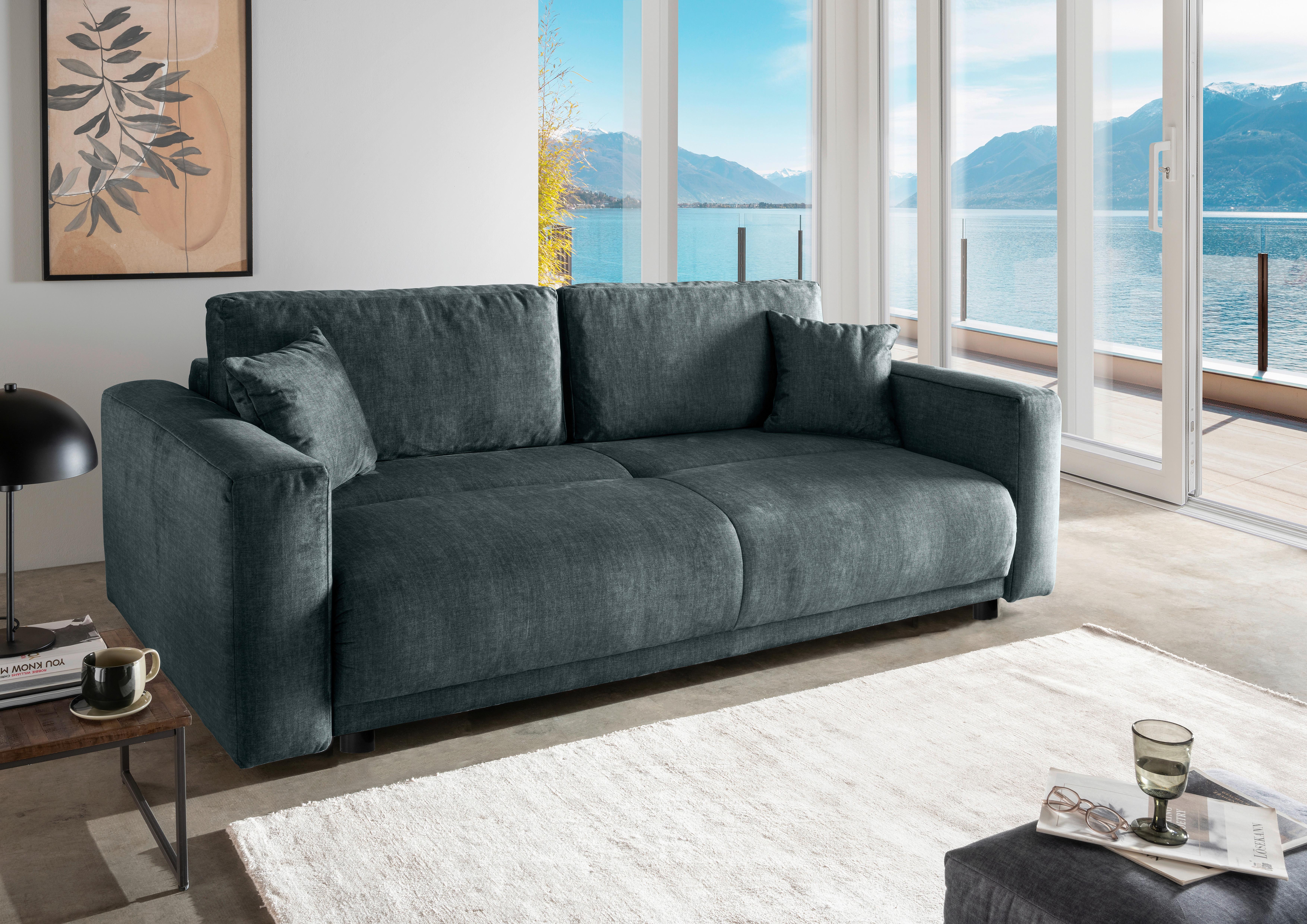 Schlafsofa Longo, Blau B: 245 cm