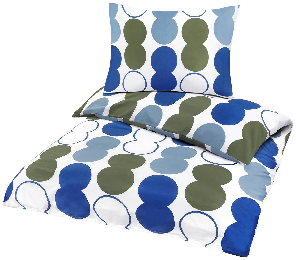 Bettwäsche Fiona - Blau/Pastellblau, MODERN, Textil - Luca Bessoni