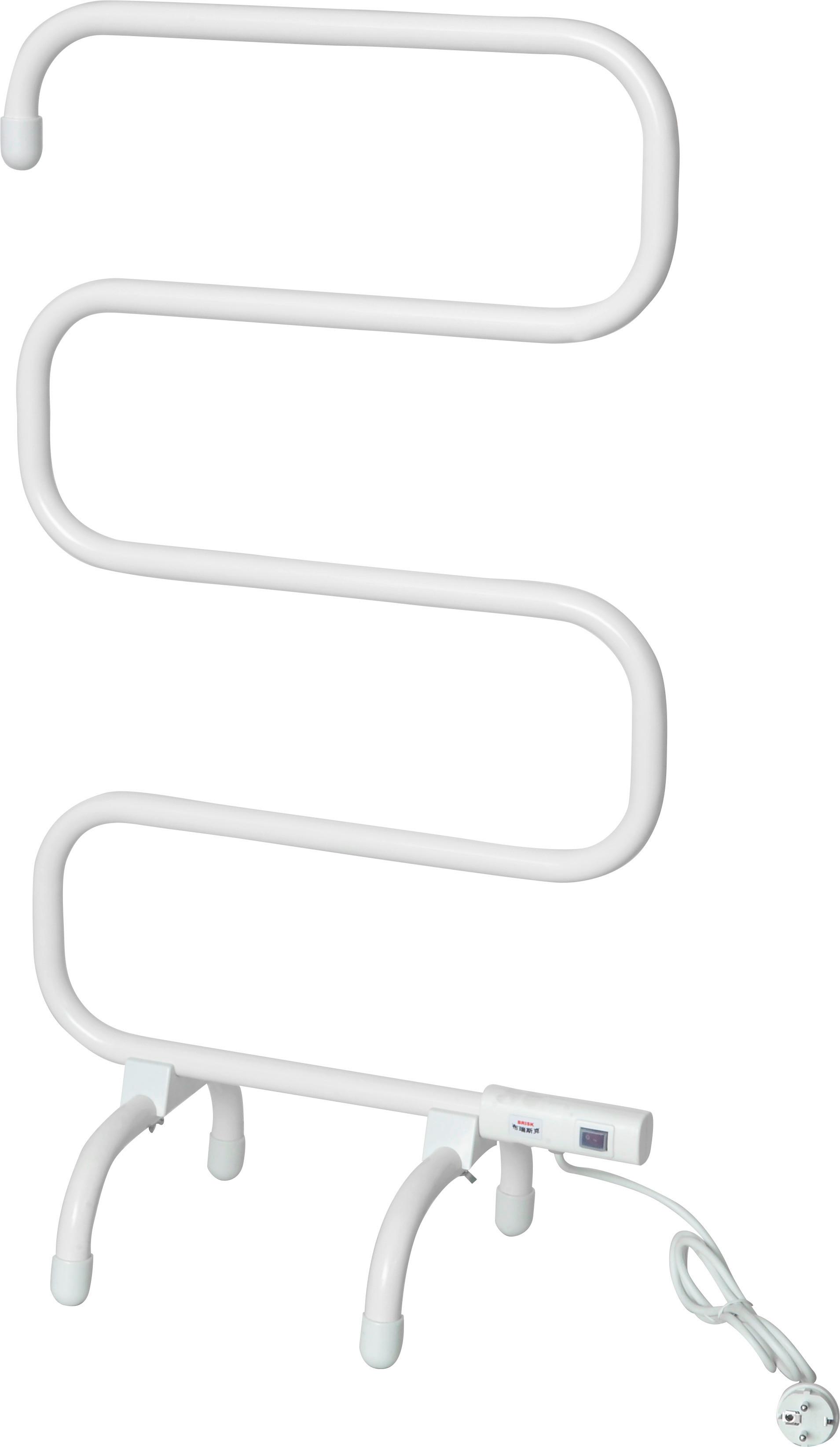Handtuchheizkörper Elektro B100 50x95 cm Gebogen 100 W - Weiß, MODERN, Metall (50/95/31cm)
