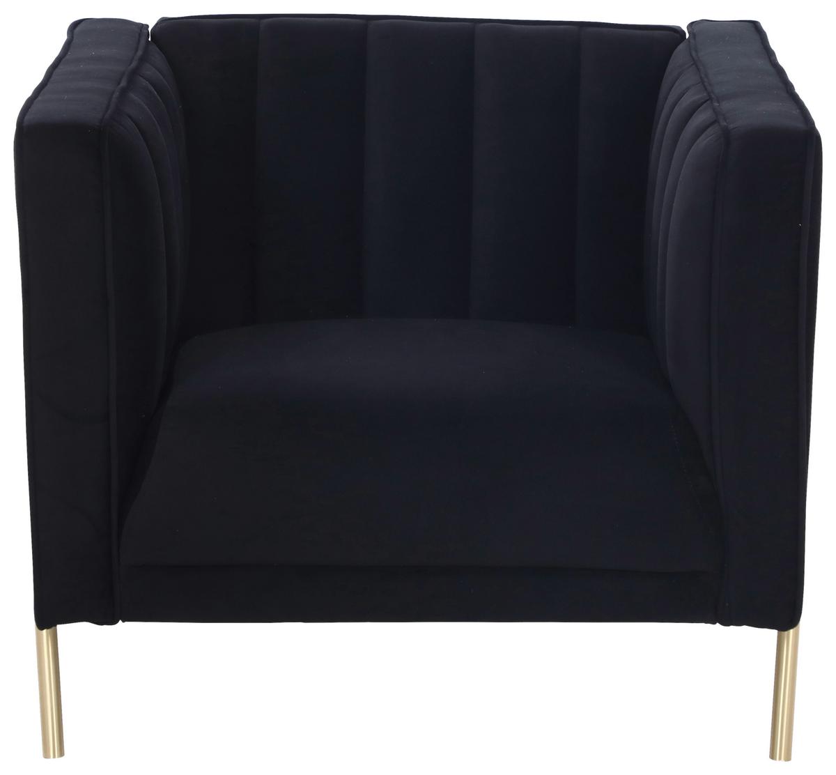 Fotel Sono 101/85 Cm - fekete, Design, textil (101/75/85cm) - Livetastic