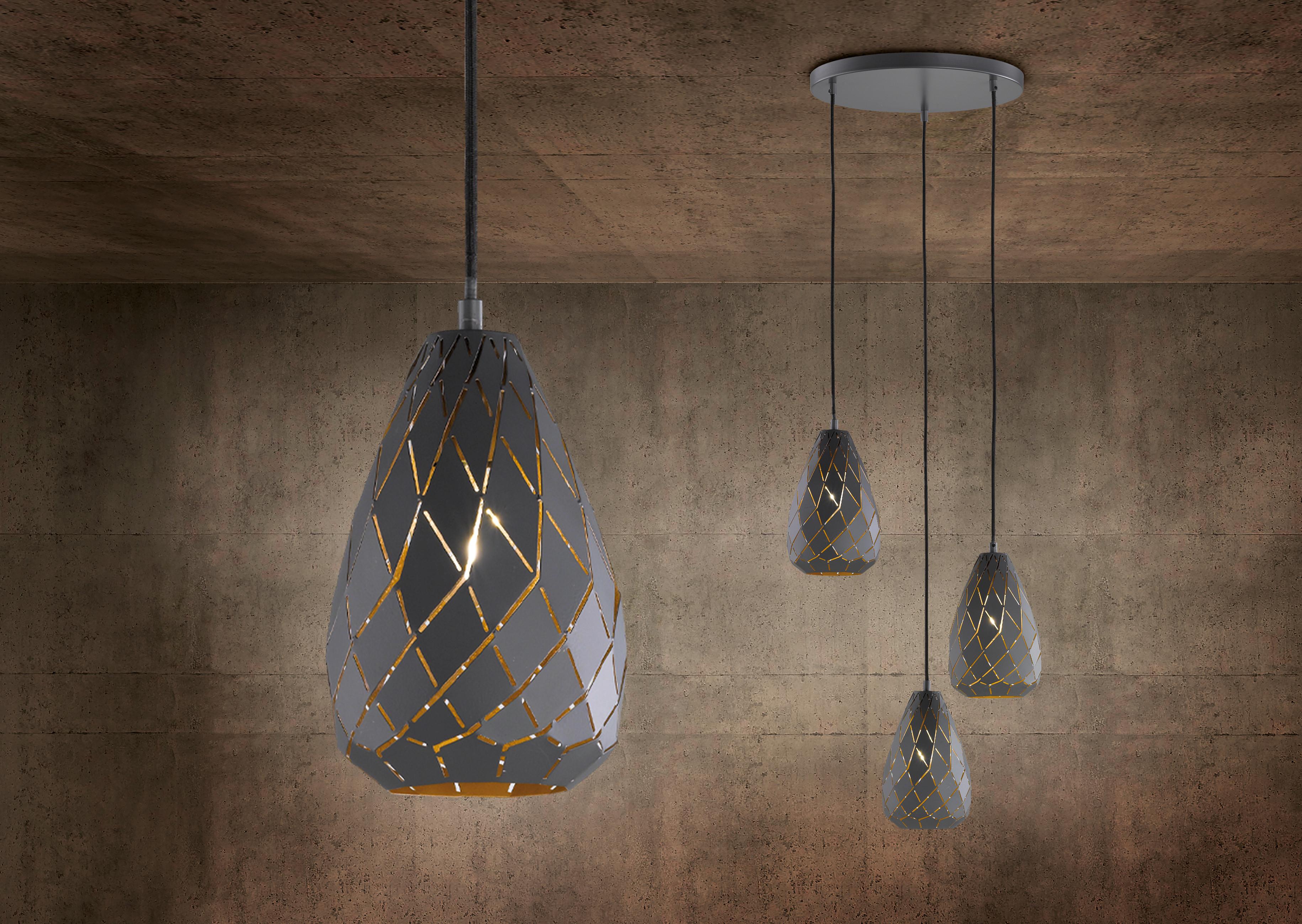 Pendelleuchte 301300142 Onyx - Anthrazit, Design, Metall (15/150cm) - Trio Leuchten