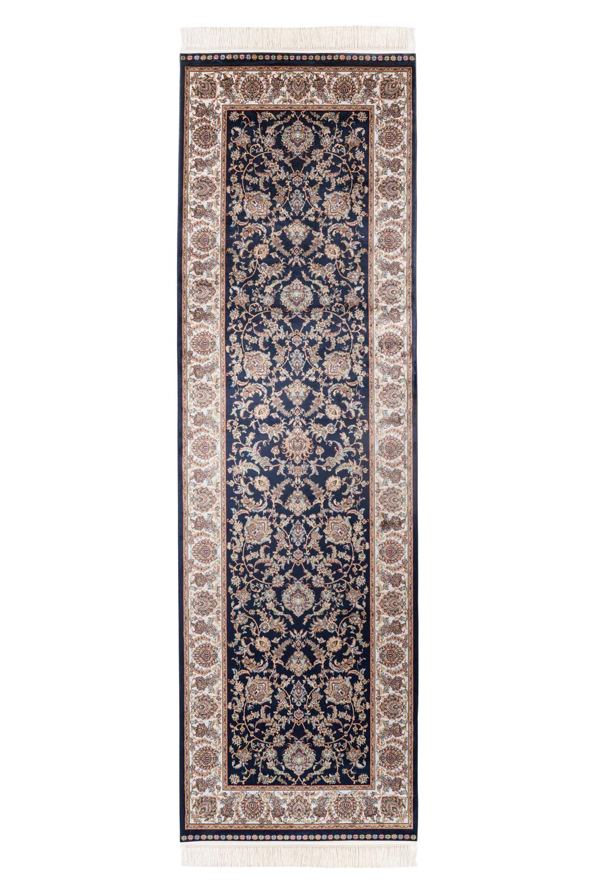Läufer My Babylon Of Obsession - Blau/Hellbraun, Design, Textil (80/250cm) - Obsession