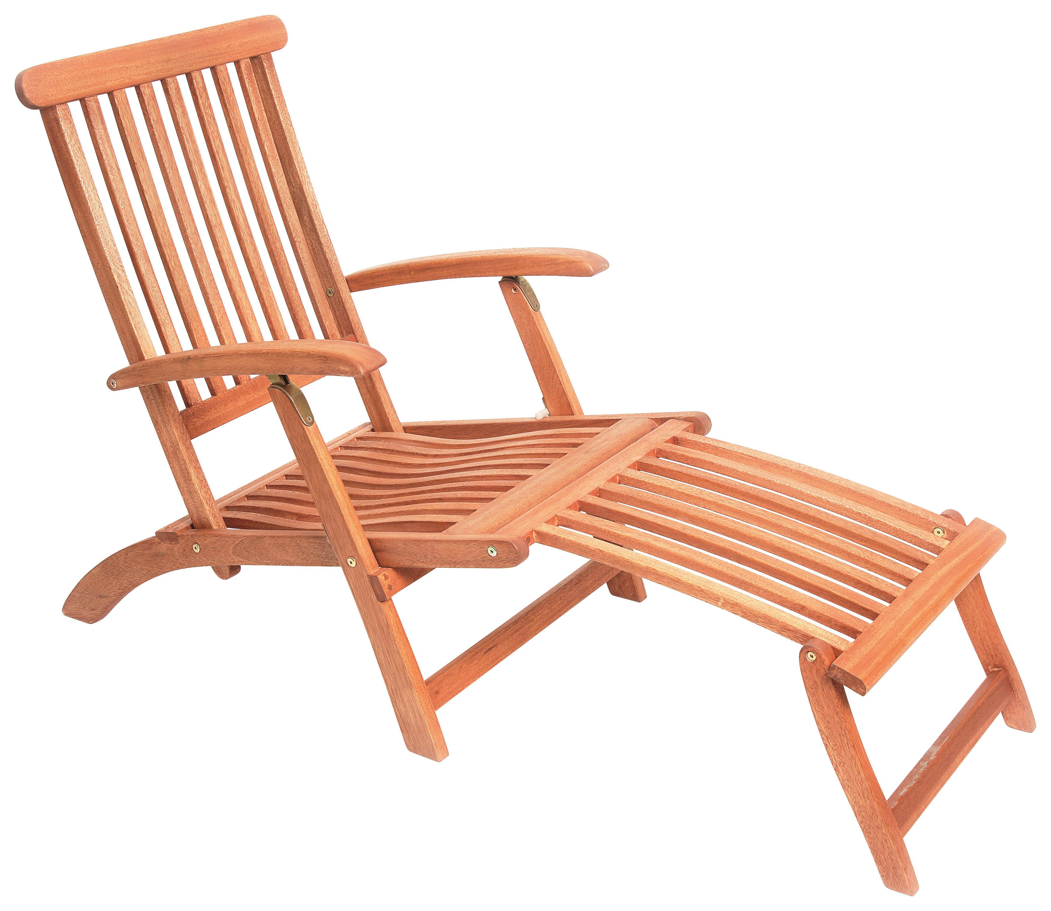 GARTEN-RELAXLIEGE Eukalyptusholz klappbar - Naturfarben, KONVENTIONELL, Holz (58/92/144cm) - Gardenson