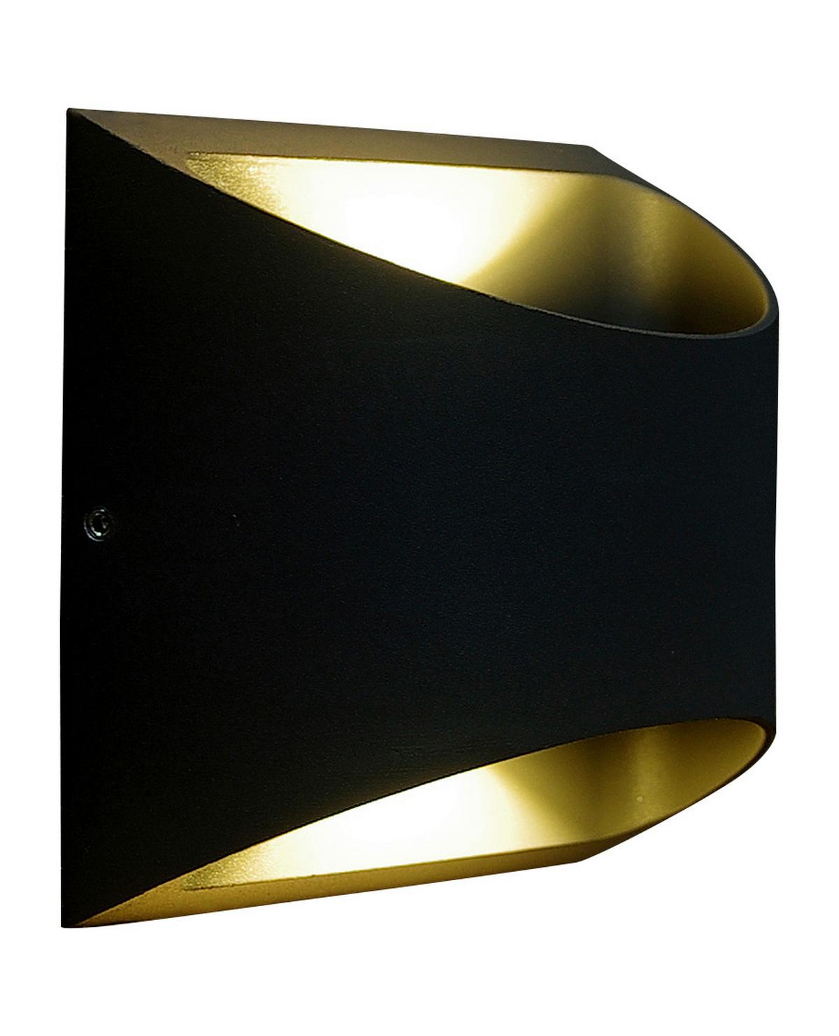LED-Außenleuchte Al5006 Sw Smd Dodd - Schwarz, Design, Metall (7/13,1/12,3cm)