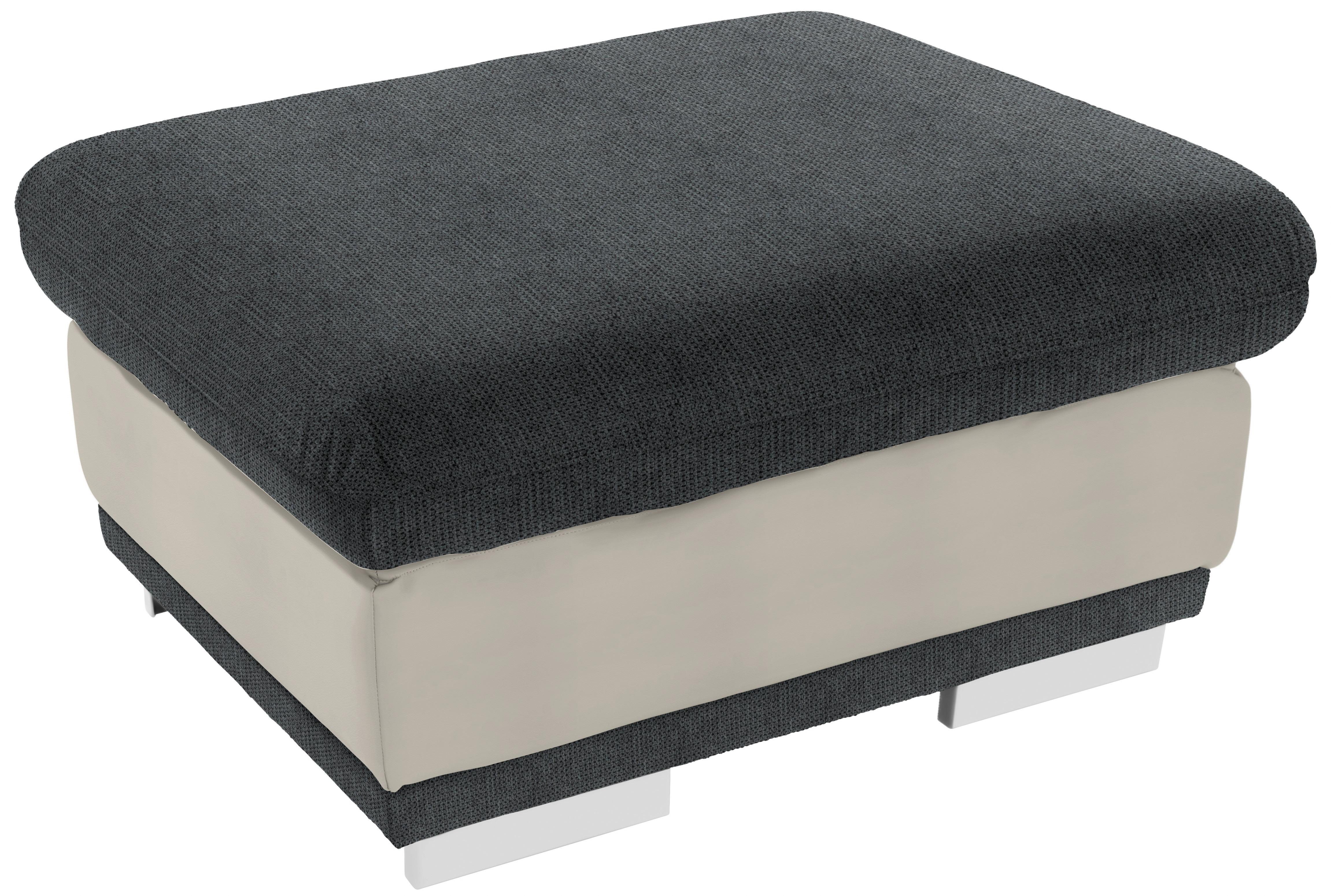 TABURETKA Seaside, sivá / biela - sivá/biela, Konventionell, kov/textil (97/47/67cm) - Luca Bessoni