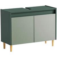 Waschbeckenunterschrank Lovis Wbu 800 - Waldgrün/Dunkelgrün, MODERN, Holzwerkstoff (80,0/60,0/33,0cm) - MID.YOU
