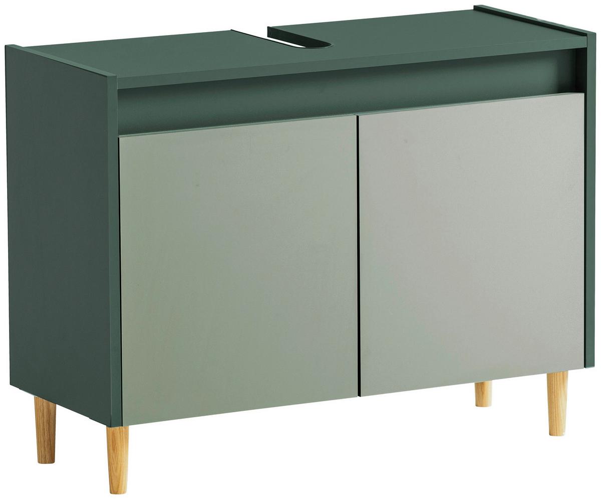 Waschbeckenunterschrank Lovis Wbu 800 - Waldgrün/Dunkelgrün, MODERN, Holzwerkstoff (80,0/60,0/33,0cm) - MID.YOU