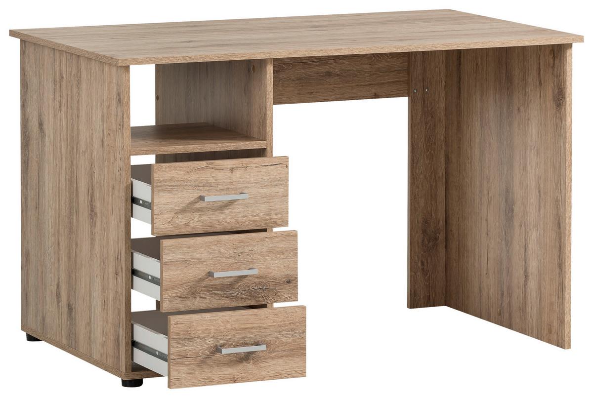 Schreibtisch B 115,8cm H 74cm Niels, Wild Eiche Dekor - Wildeiche, MODERN, Holzwerkstoff (70/115,8/74cm) - MID.YOU