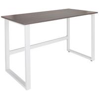 Schreibtisch Workspace Light I Grau/Weiß - Weiß/Grau, Basics, Holzwerkstoff/Metall (120/60/76cm) - MID.YOU